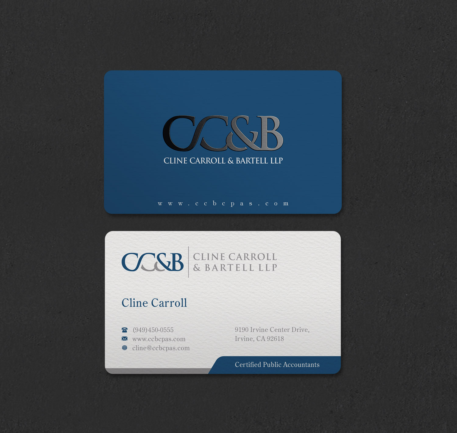 Business Card Design by INDIAN_Ashok for Cline Carroll & Bartell LLP | Design #31110422