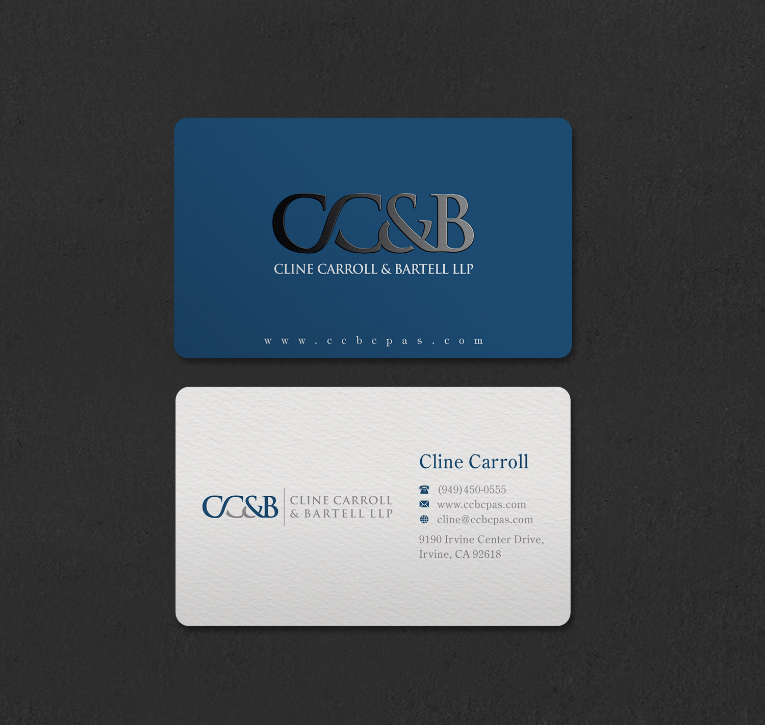 Business Card Design by INDIAN_Ashok for Cline Carroll & Bartell LLP | Design #31110426