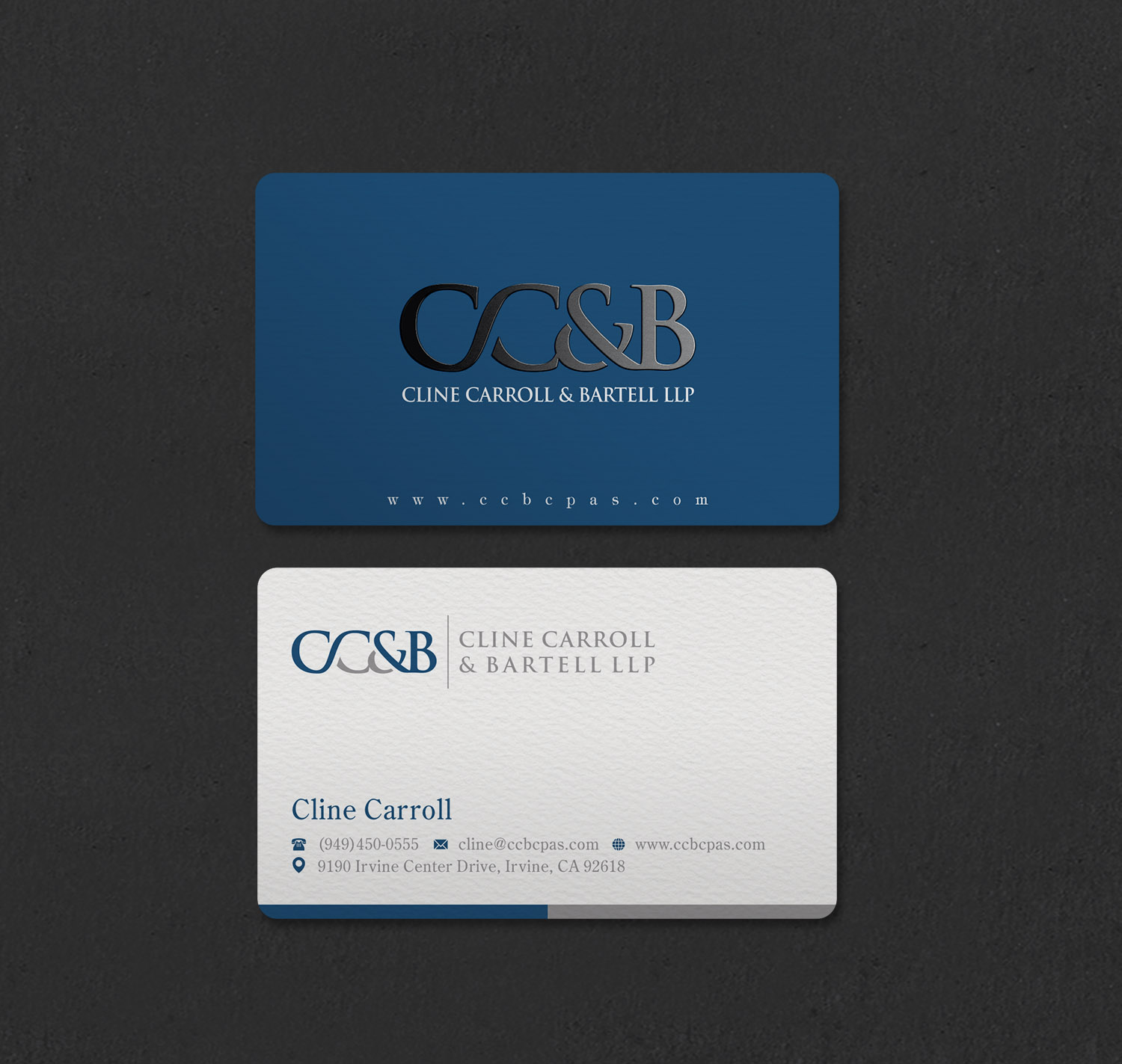 Business Card Design by INDIAN_Ashok for Cline Carroll & Bartell LLP | Design #31110427