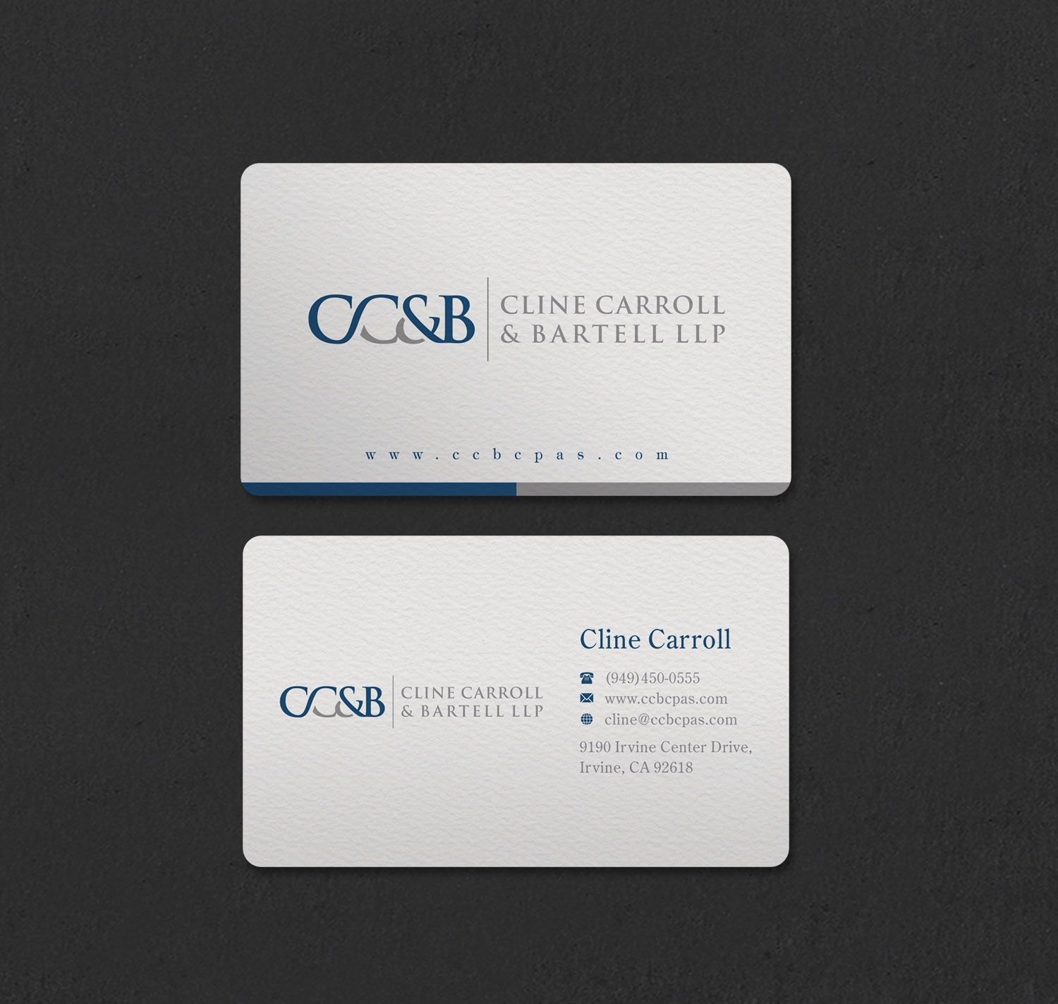 Business Card Design by INDIAN_Ashok for Cline Carroll & Bartell LLP | Design #31110439