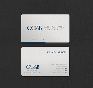 Business Card Design by INDIAN_Ashok for Cline Carroll & Bartell LLP | Design: #31110442