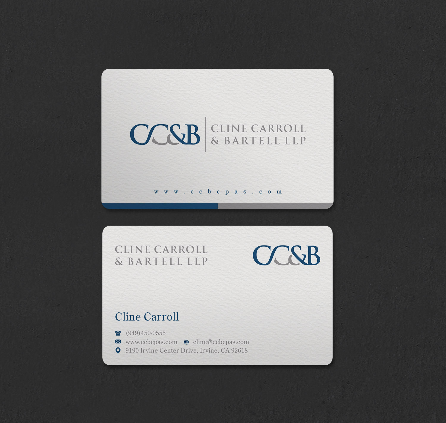 Business Card Design by INDIAN_Ashok for Cline Carroll & Bartell LLP | Design #31110446