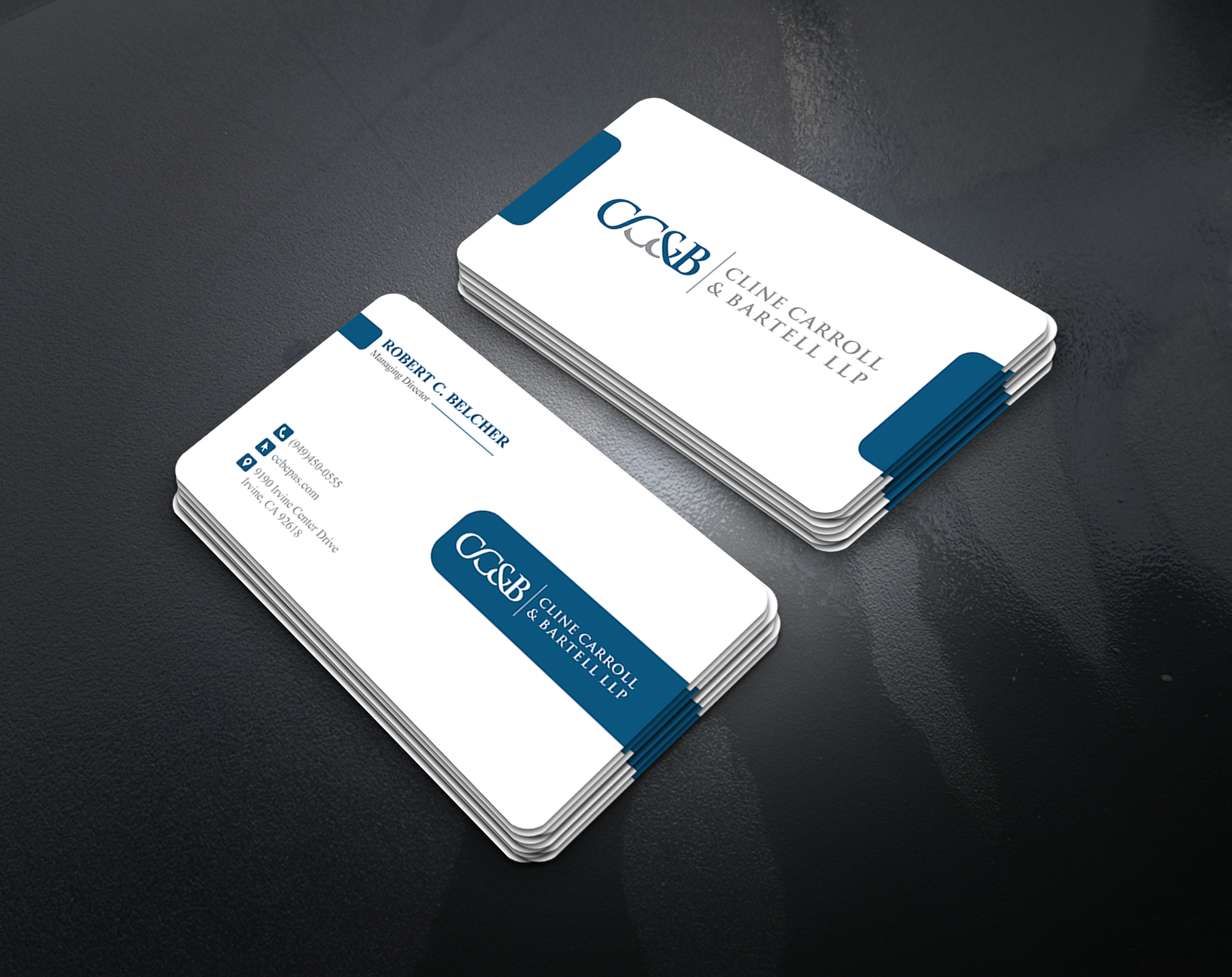 Visitenkarten-Design von artbitin für Cline Carroll & Bartell LLP | Design #31132666