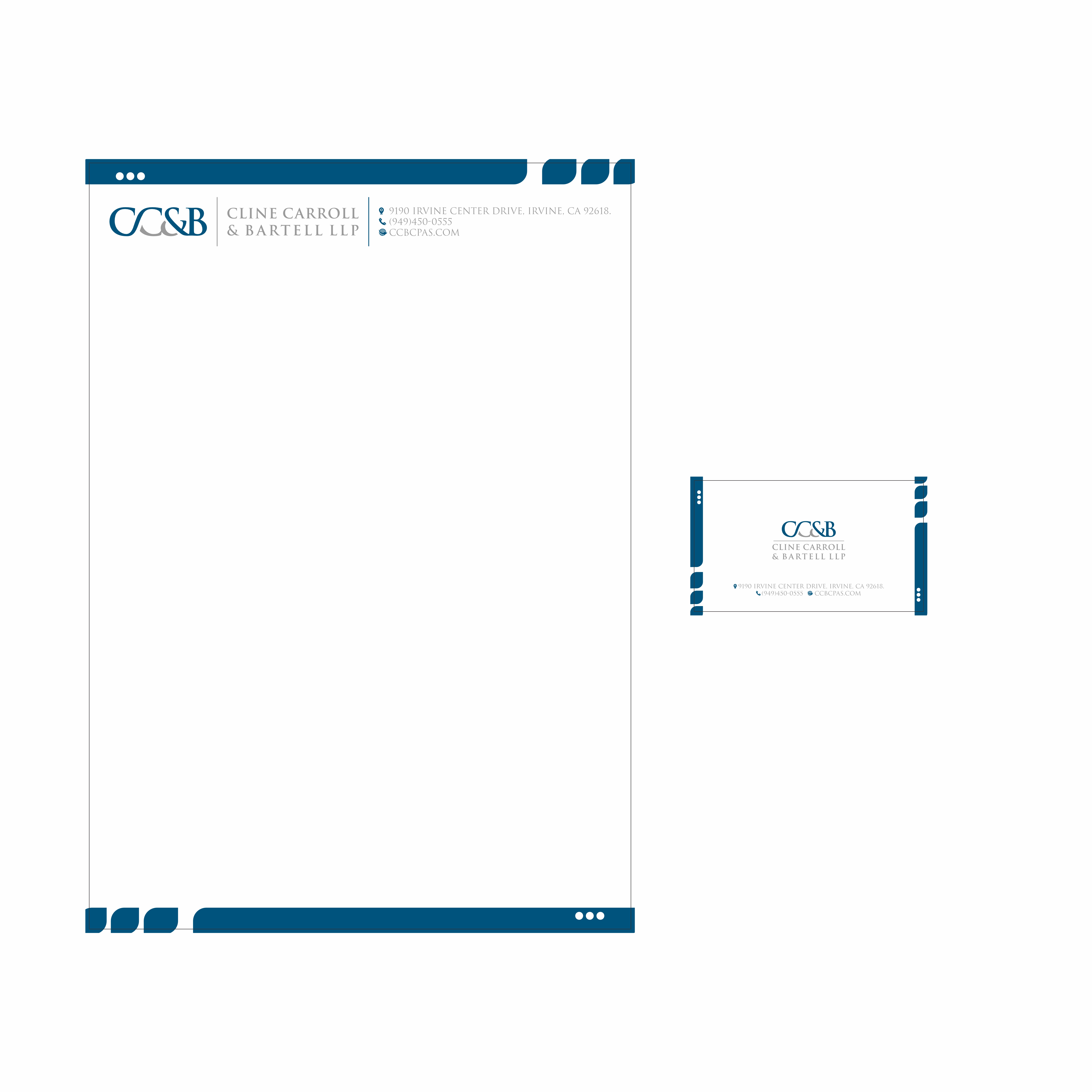 Business Card Design by Shahantastic for Cline Carroll & Bartell LLP | Design #31133150