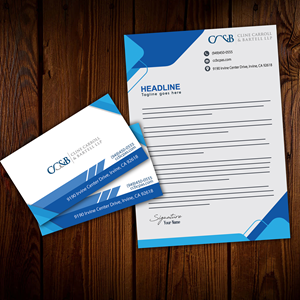 Business Card Design by thickseenu for Cline Carroll & Bartell LLP | Design: #31101648
