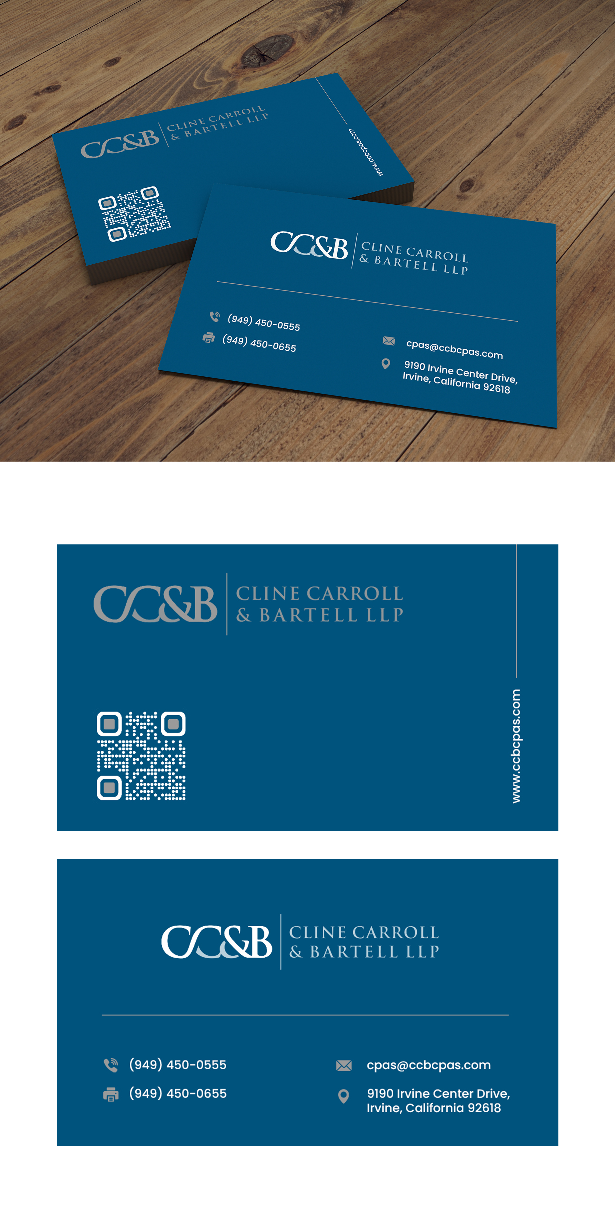 Business Card Design by debdesign for Cline Carroll & Bartell LLP | Design #31109048