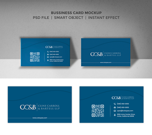 Business Card Design by debdesign for Cline Carroll & Bartell LLP | Design: #31110019