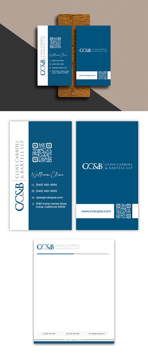 Business Card Design by debdesign for Cline Carroll & Bartell LLP | Design: #31110206