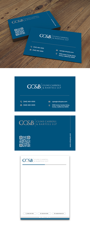 Business Card Design by debdesign for Cline Carroll & Bartell LLP | Design: #31110207