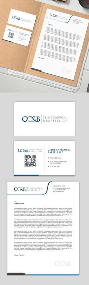 Business Card Design by debdesign for Cline Carroll & Bartell LLP | Design: #31110804