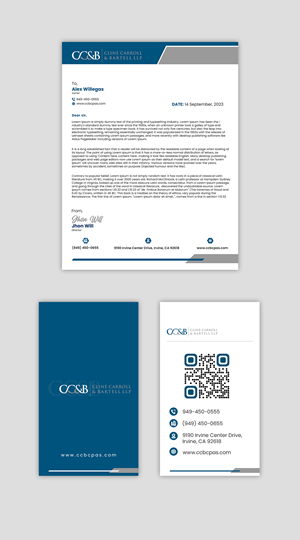 Business Card Design by debdesign for Cline Carroll & Bartell LLP | Design: #31111814