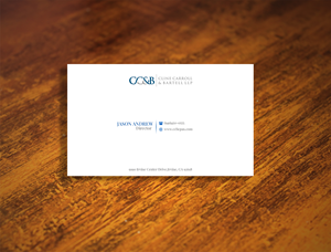 Business Card Design by Designing Birds for Cline Carroll & Bartell LLP | Design #31102063