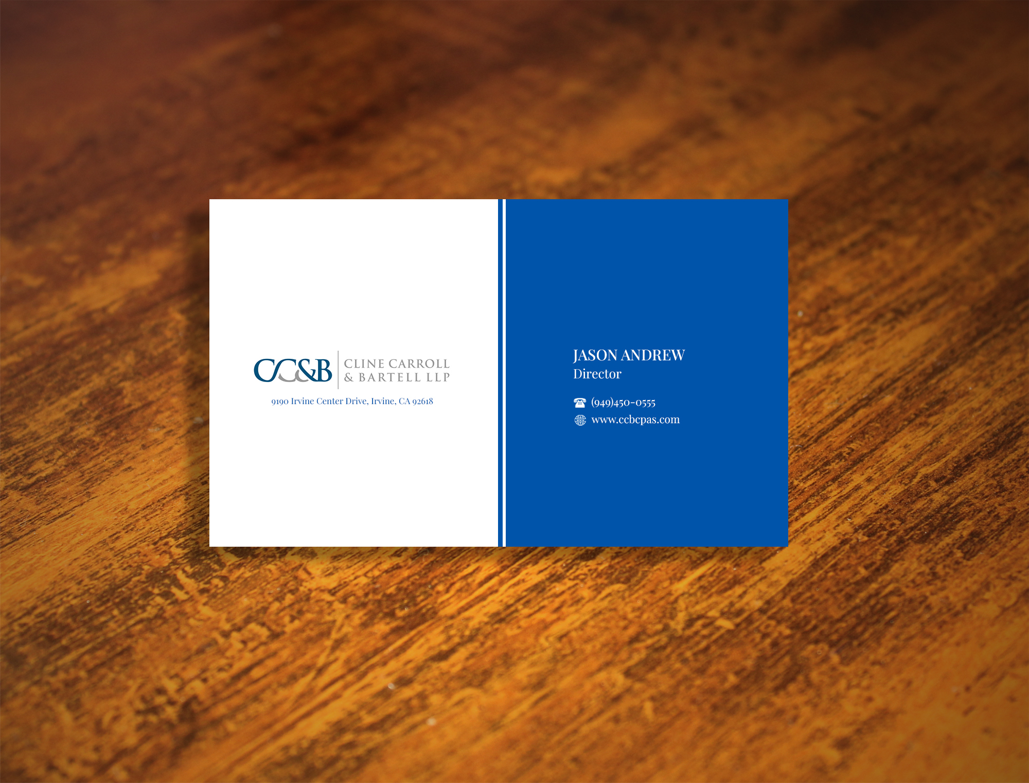 Business Card Design by Designing Birds for Cline Carroll & Bartell LLP | Design #31103544
