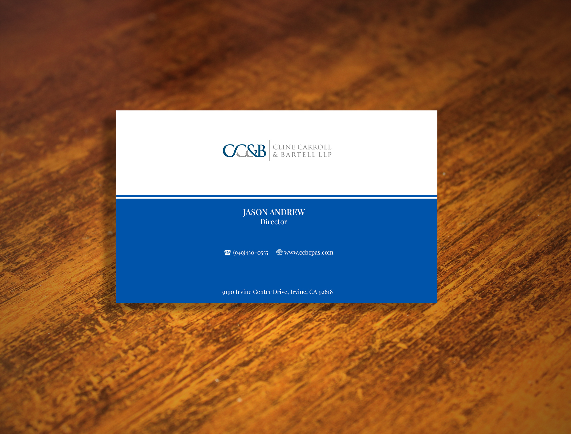 Business Card Design by Designing Birds for Cline Carroll & Bartell LLP | Design #31103548