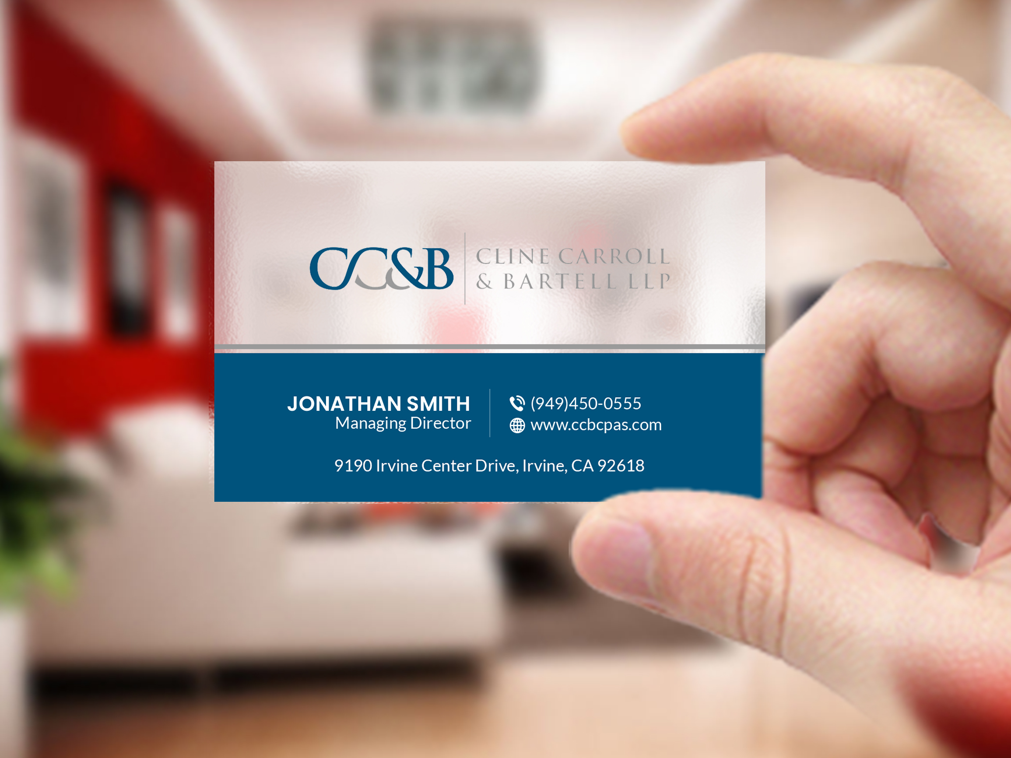 Business Card Design by Creations Box 2015 for Cline Carroll & Bartell LLP | Design #31102078