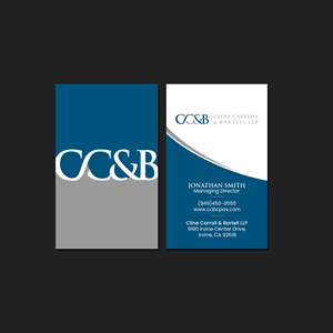 Design de Carte de Visite par Creations Box 2015 pour Cline Carroll & Bartell LLP | Design : #31102083
