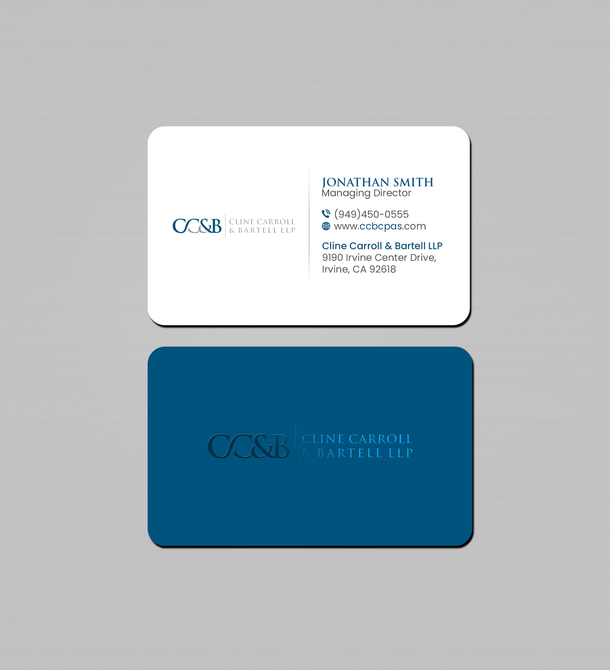 Business Card Design by Creations Box 2015 for Cline Carroll & Bartell LLP | Design #31102085