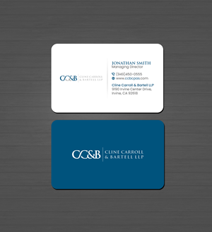 Design de Carte de Visite par Creations Box 2015 pour Cline Carroll & Bartell LLP | Design : #31102088