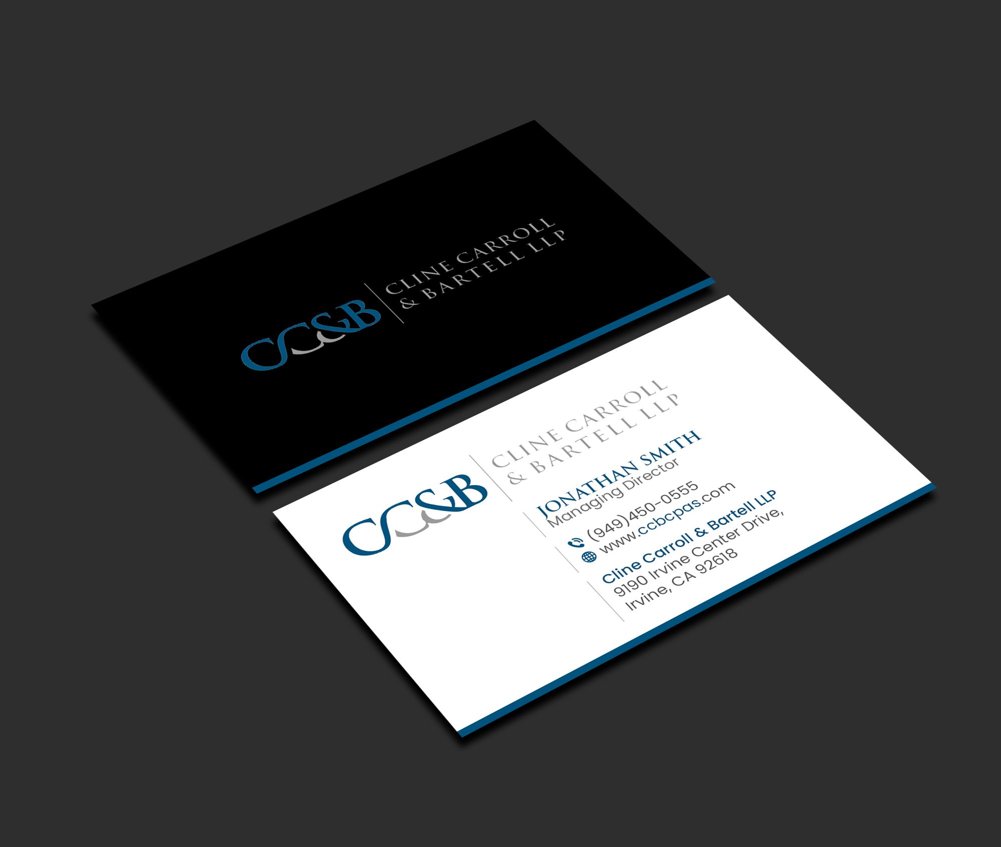Business Card Design by Creations Box 2015 for Cline Carroll & Bartell LLP | Design #31102089