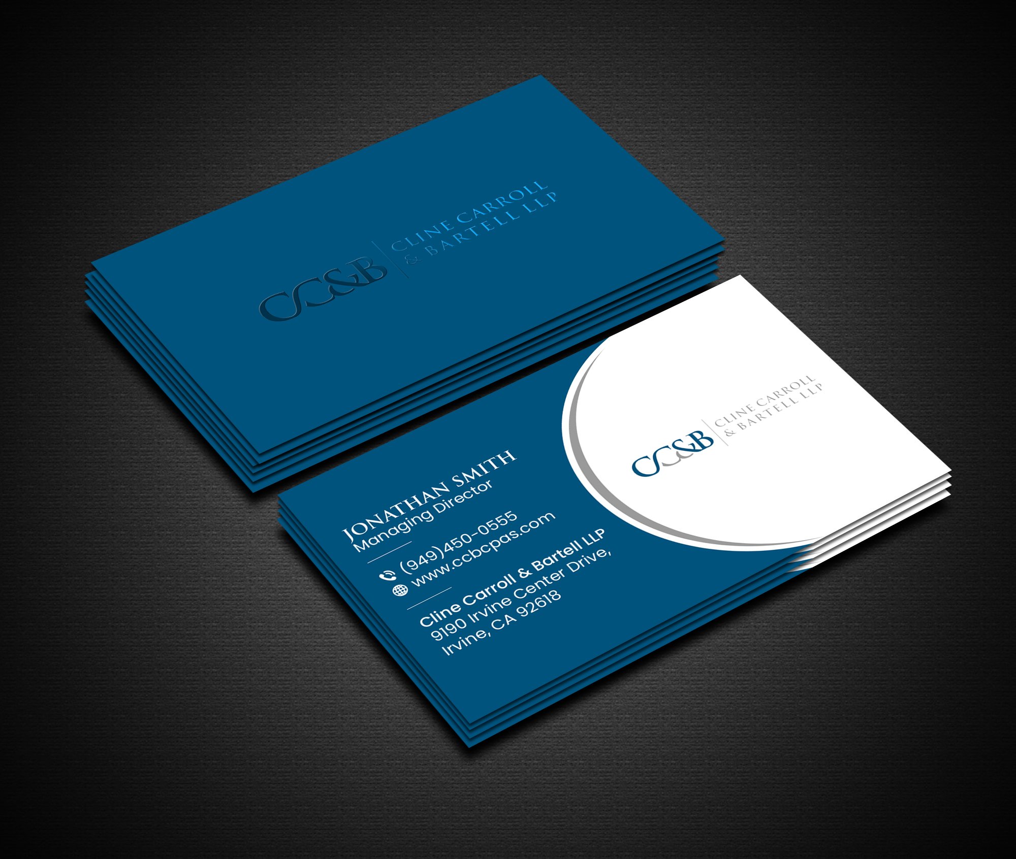Business Card Design by Creations Box 2015 for Cline Carroll & Bartell LLP | Design #31102090