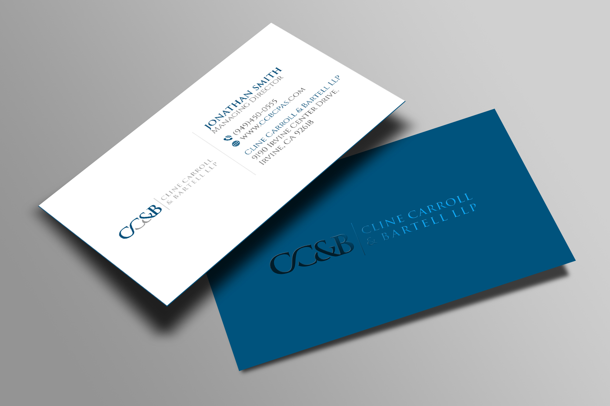 Business Card Design by Creations Box 2015 for Cline Carroll & Bartell LLP | Design #31102095