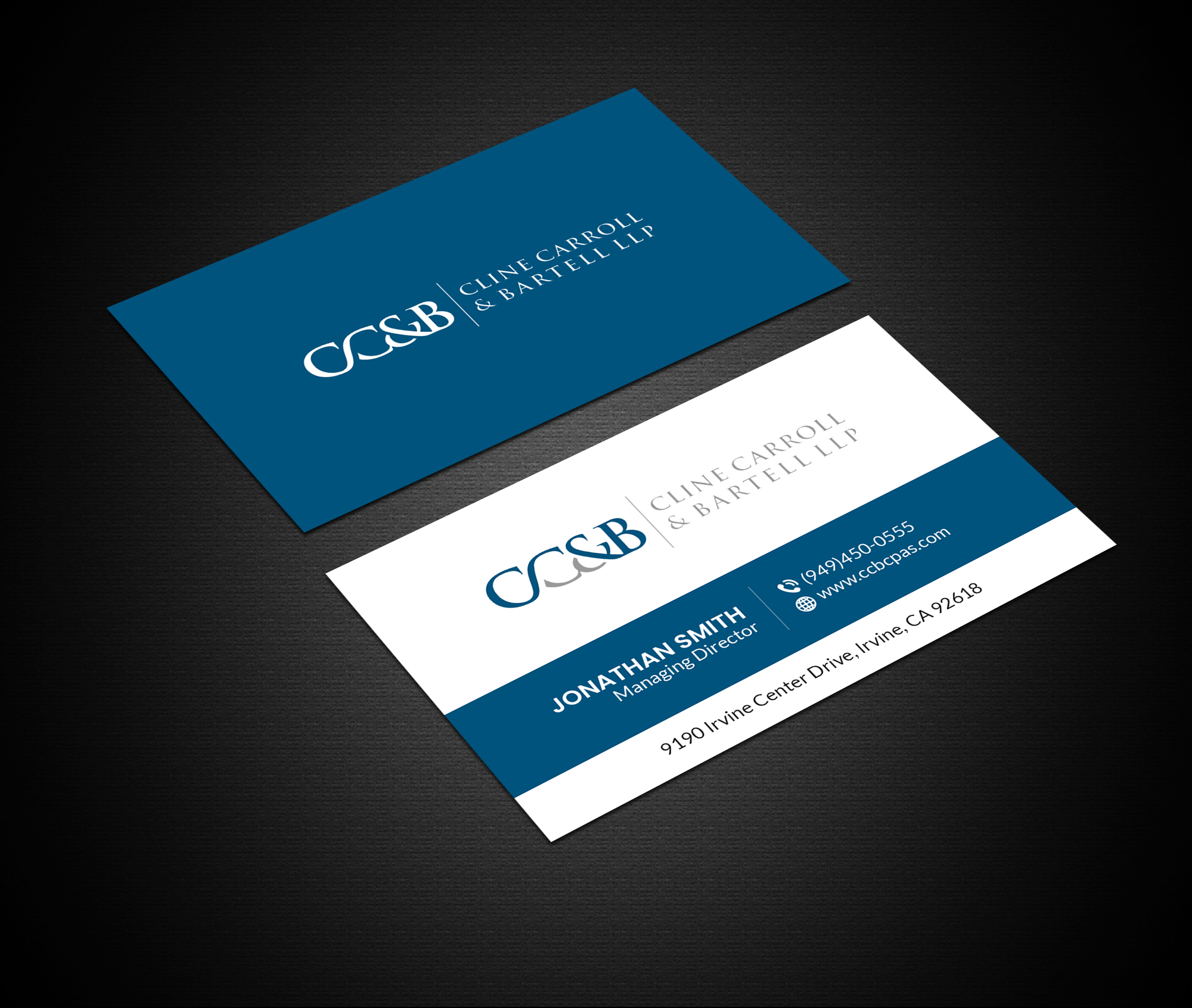 Business Card Design by Creations Box 2015 for Cline Carroll & Bartell LLP | Design #31102098