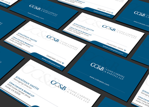 Business Card Design by Creations Box 2015 for Cline Carroll & Bartell LLP | Design: #31108700