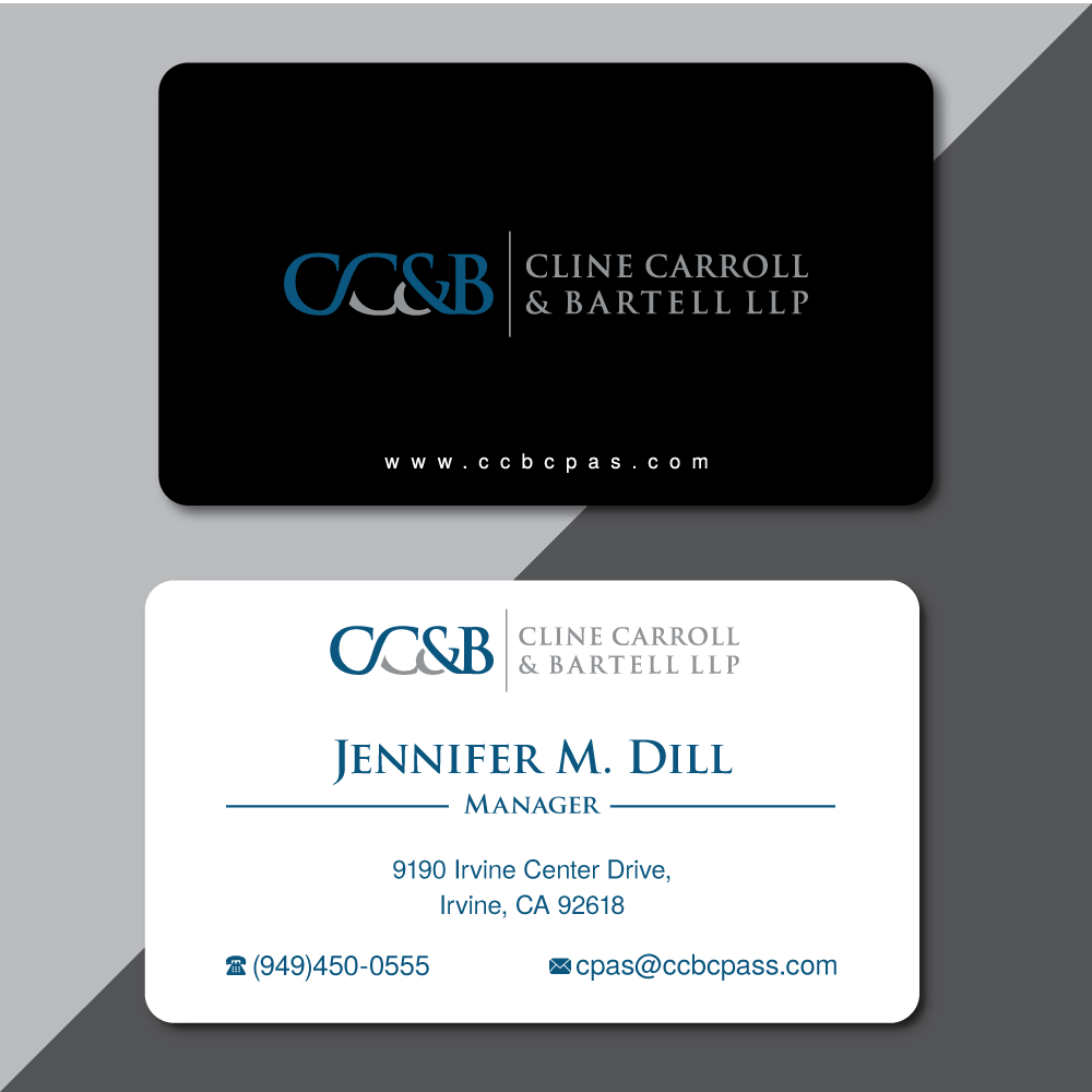 Business Card Design by H4R5Z for Cline Carroll & Bartell LLP | Design #31100047