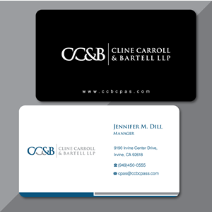 Business Card Design by H4R5Z for Cline Carroll & Bartell LLP | Design: #31100073