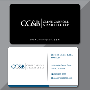 Business Card Design by H4R5Z for Cline Carroll & Bartell LLP | Design: #31100113