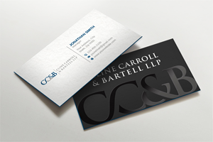 Business Card Design by LAXMI DESIGNHUB for Cline Carroll & Bartell LLP | Design: #31101490