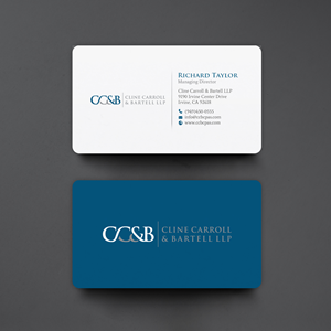 Business Card Design by chandrayaan.creative for Cline Carroll & Bartell LLP | Design: #31101680