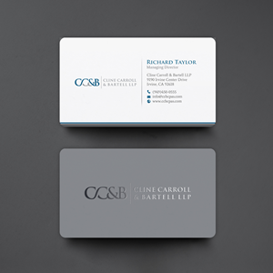 Business Card Design by chandrayaan.creative for Cline Carroll & Bartell LLP | Design: #31101733