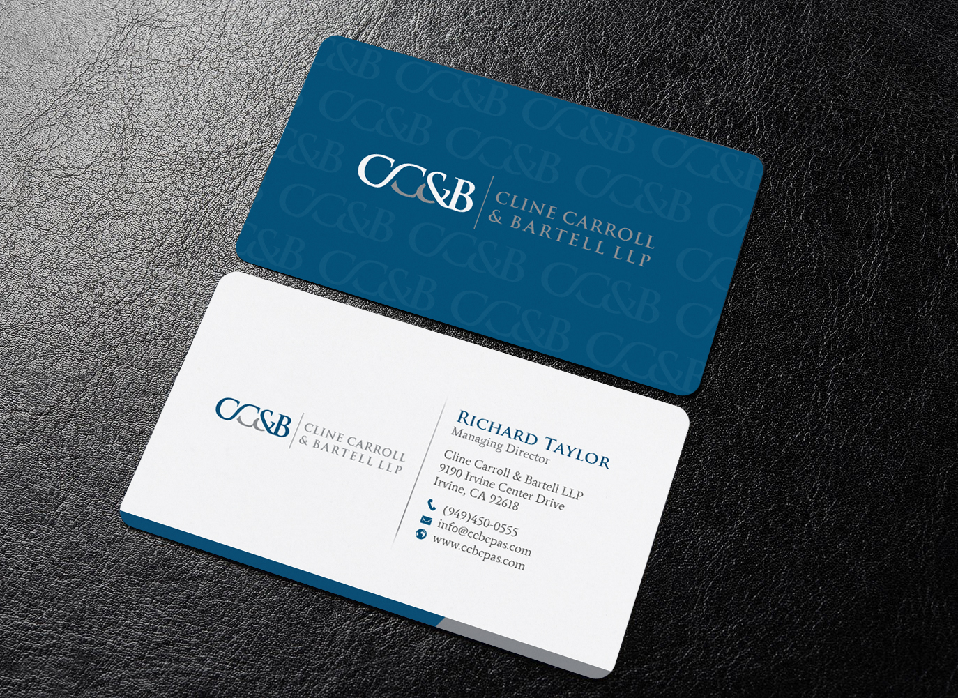 Design de Carte de Visite par chandrayaan.creative pour Cline Carroll & Bartell LLP | Design #31101778