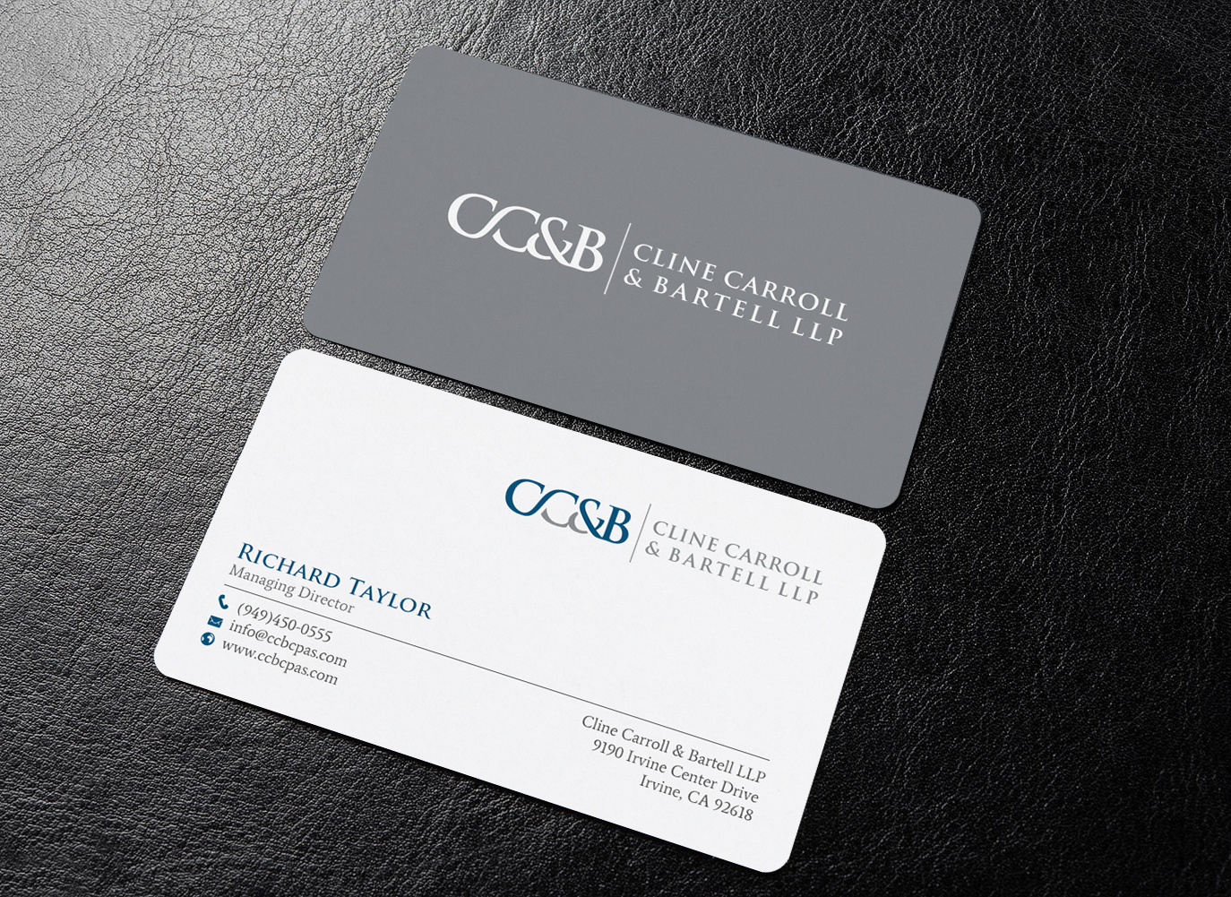 Visitenkarten-Design von chandrayaan.creative für Cline Carroll & Bartell LLP | Design #31101785