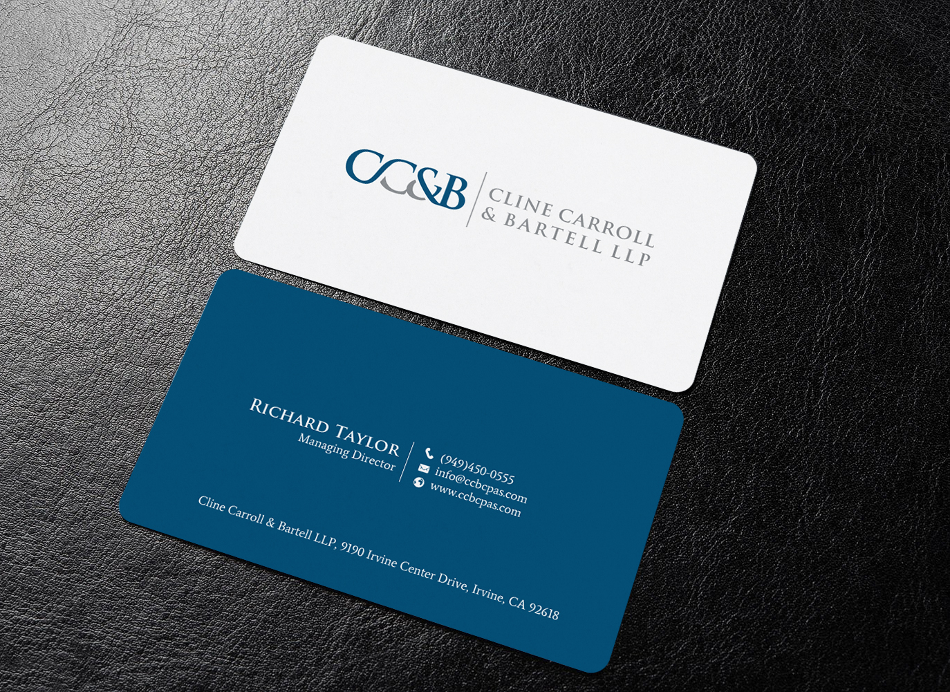 Business Card Design by chandrayaan.creative for Cline Carroll & Bartell LLP | Design #31102161