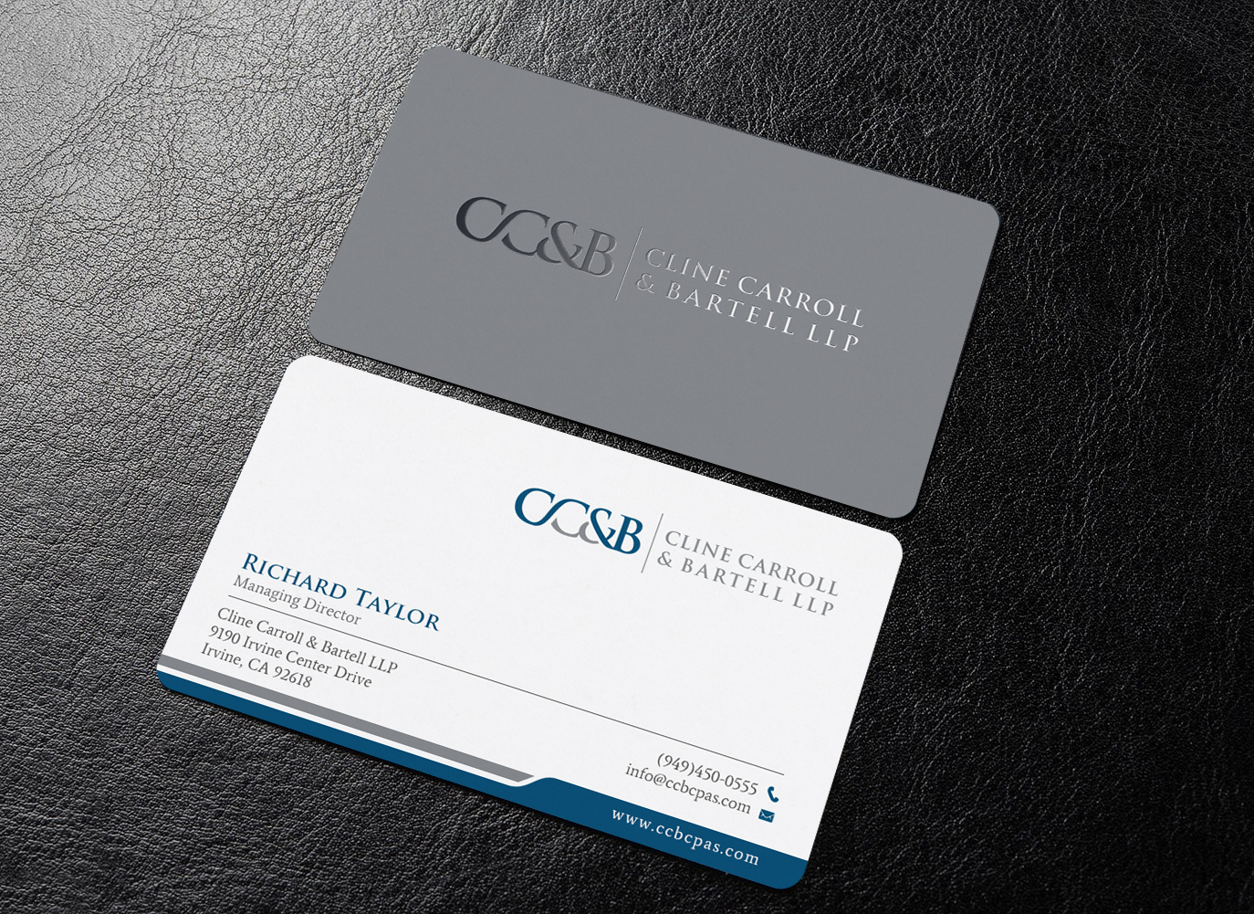 Design de Carte de Visite par chandrayaan.creative pour Cline Carroll & Bartell LLP | Design #31102412