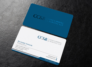 Design de Carte de Visite par chandrayaan.creative pour Cline Carroll & Bartell LLP | Design : #31108455