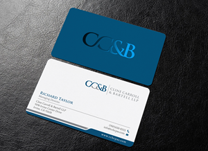 Design de Carte de Visite par chandrayaan.creative pour Cline Carroll & Bartell LLP | Design : #31108483