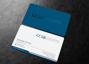 Design de Carte de Visite par chandrayaan.creative pour Cline Carroll & Bartell LLP | Design : #31108513