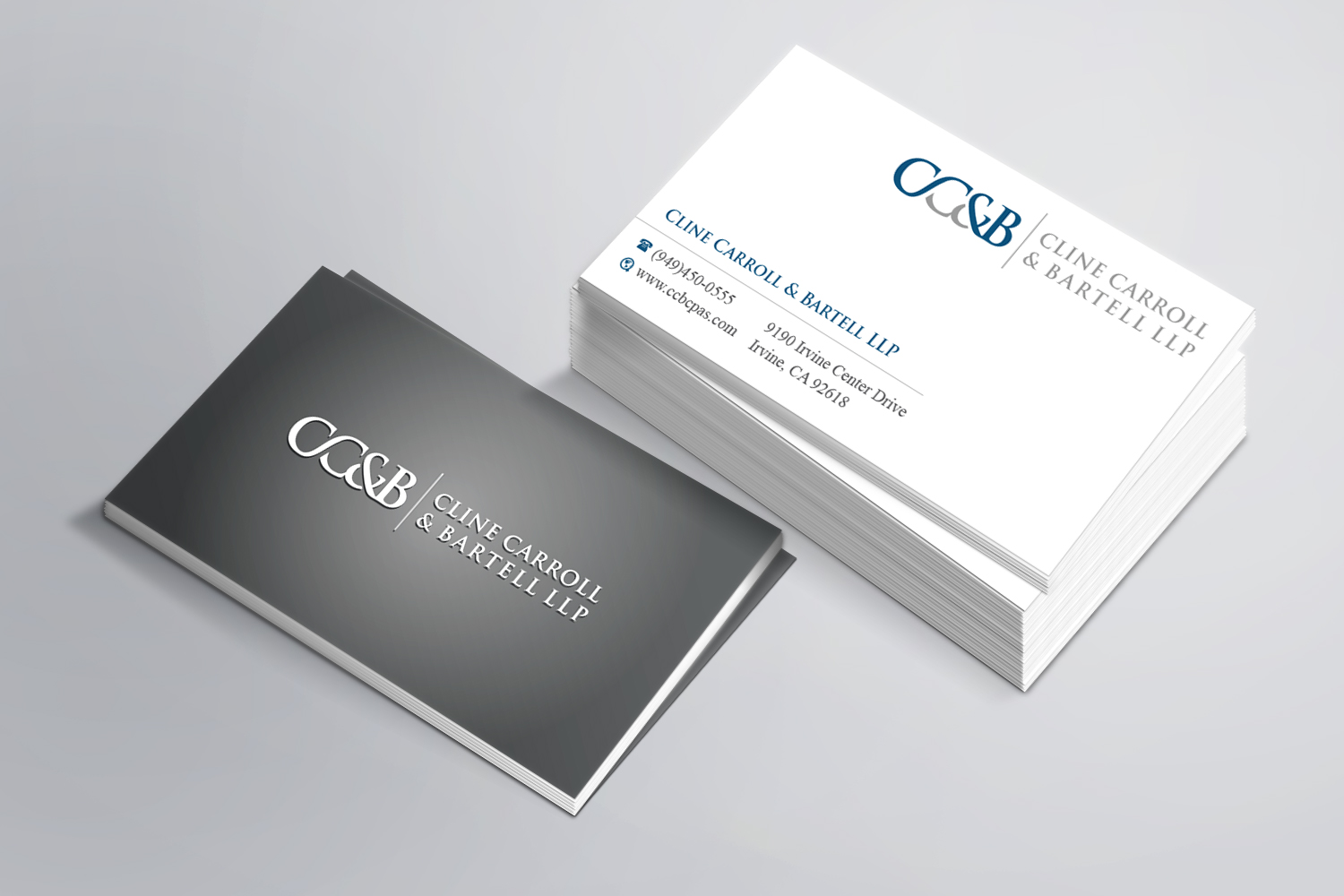 Business Card Design by Magic of Art for Cline Carroll & Bartell LLP | Design #31103619