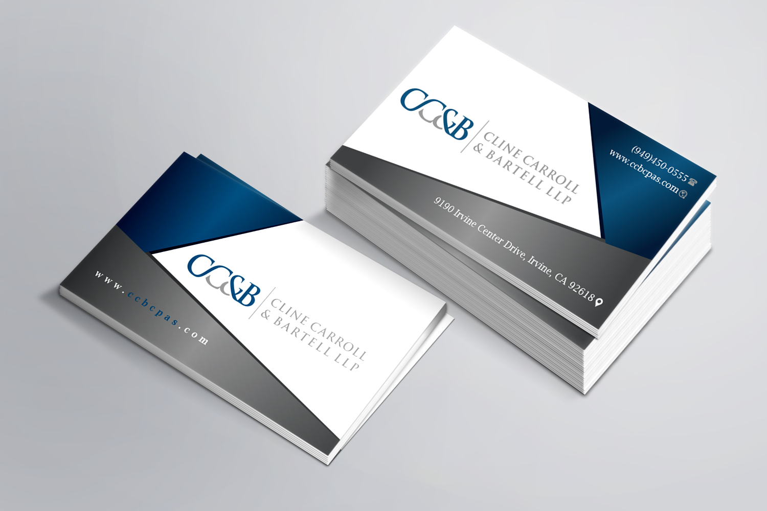 Business Card Design by Magic of Art for Cline Carroll & Bartell LLP | Design #31111239