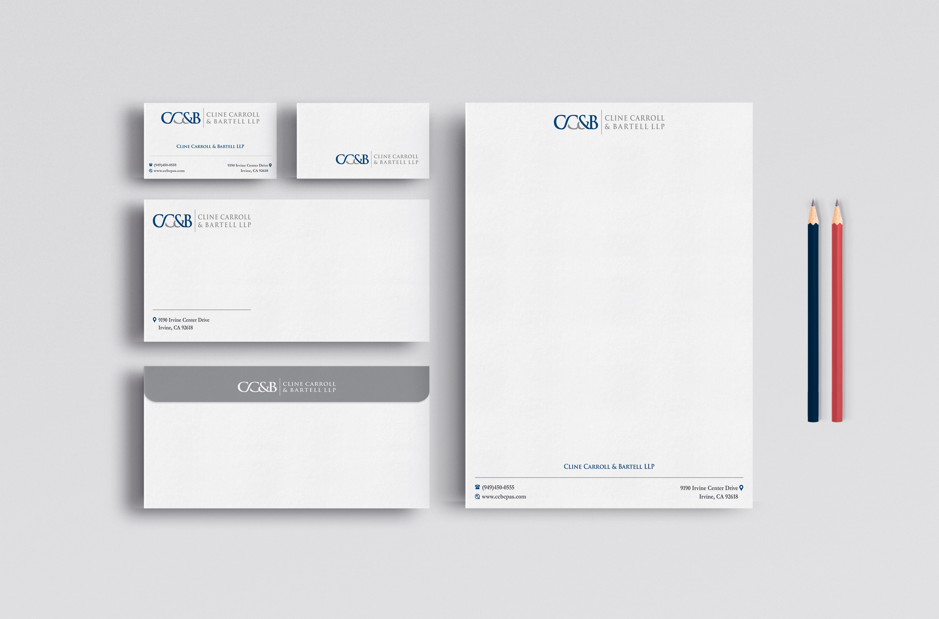 Business Card Design by Magic of Art for Cline Carroll & Bartell LLP | Design #31131308