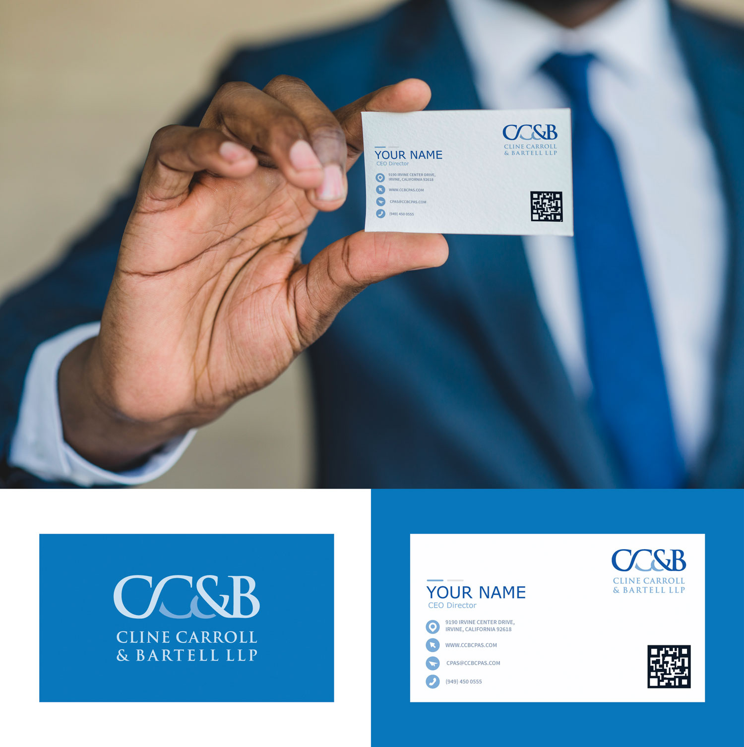 Business Card Design by AD Design ideas for Cline Carroll & Bartell LLP | Design #31106244