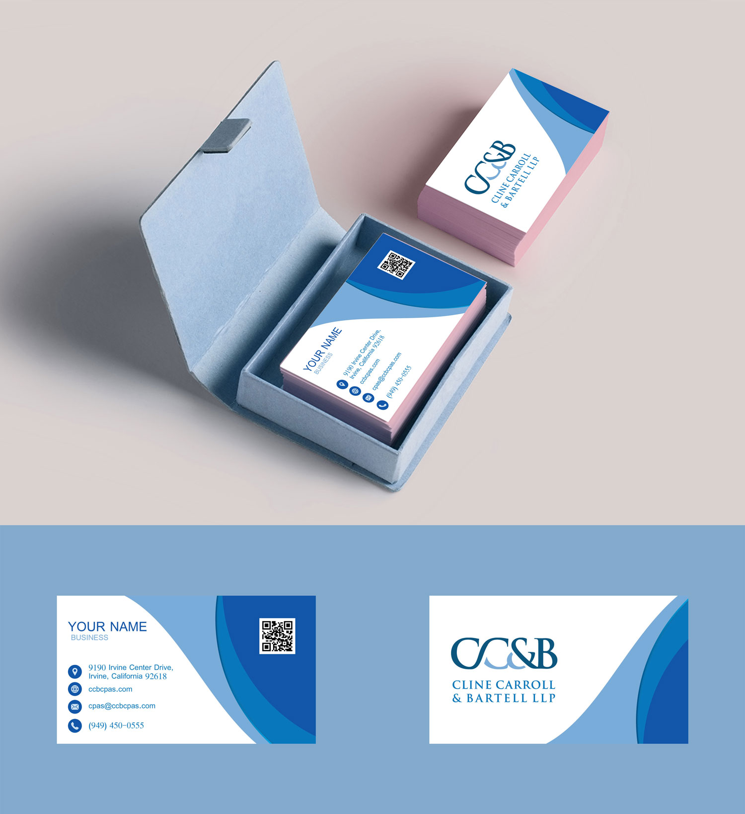 Business Card Design by AD Design ideas for Cline Carroll & Bartell LLP | Design #31106245