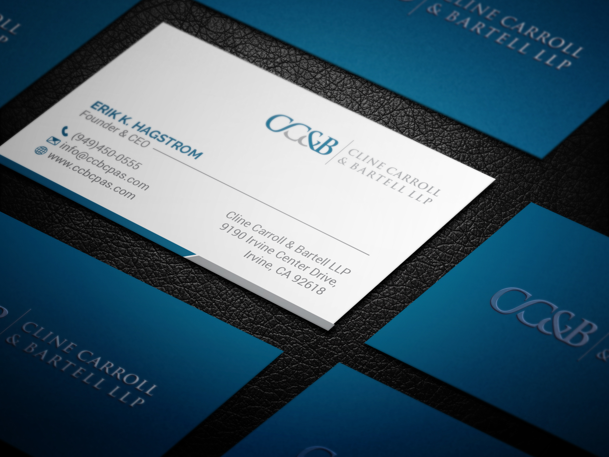 Business Card Design by R.design for Cline Carroll & Bartell LLP | Design #31100213