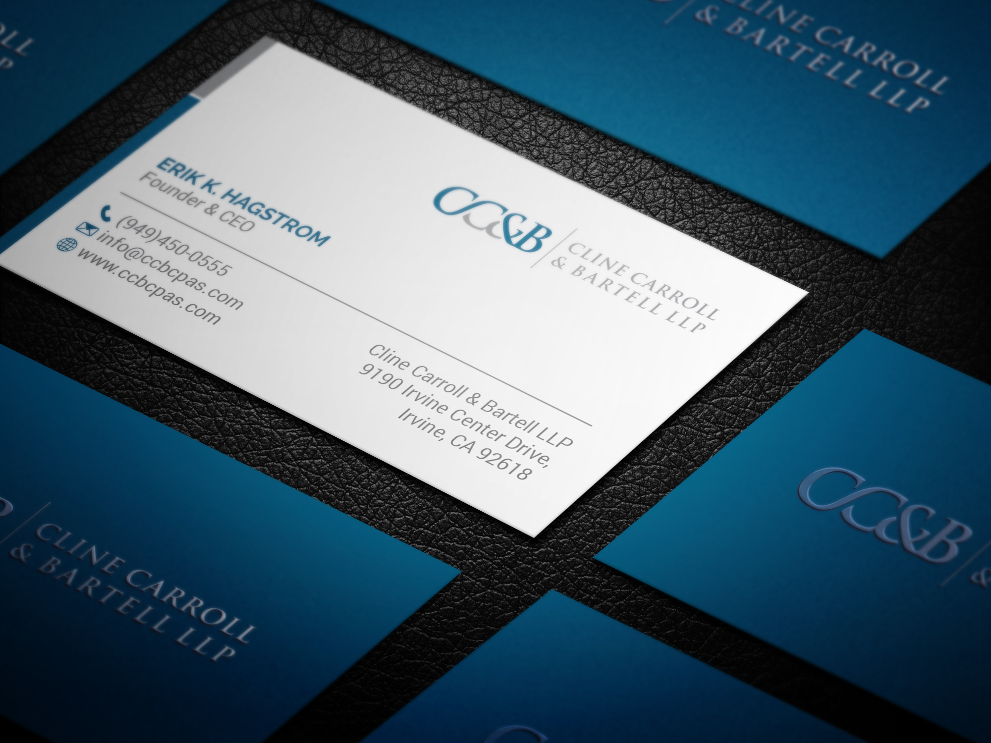 Business Card Design by R.design for Cline Carroll & Bartell LLP | Design #31100220