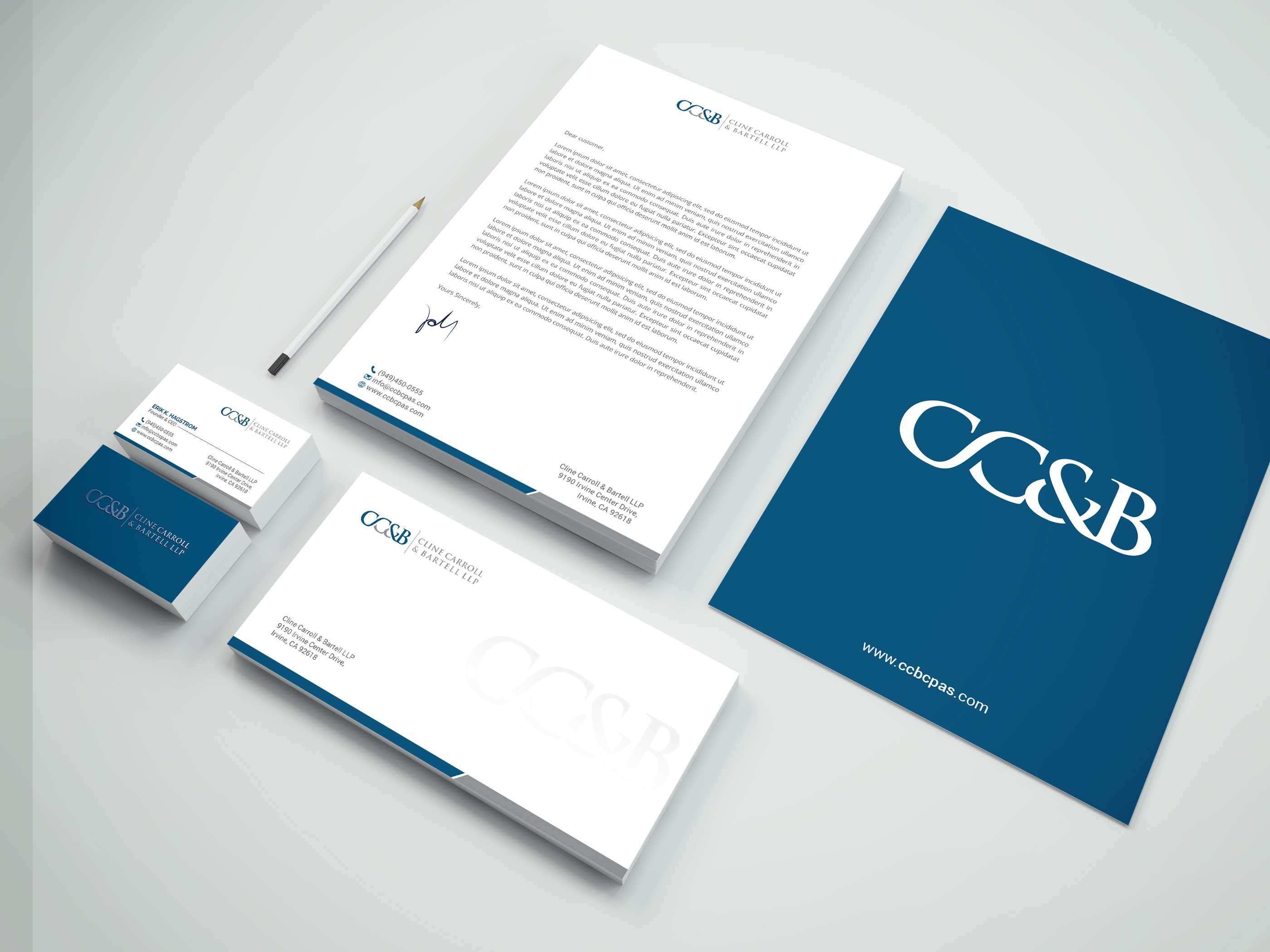 Business Card Design by R.design for Cline Carroll & Bartell LLP | Design #31100509