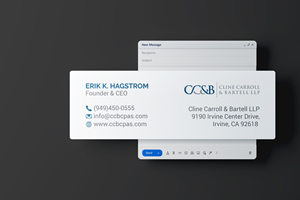 Business Card Design by R.design for Cline Carroll & Bartell LLP | Design: #31102487