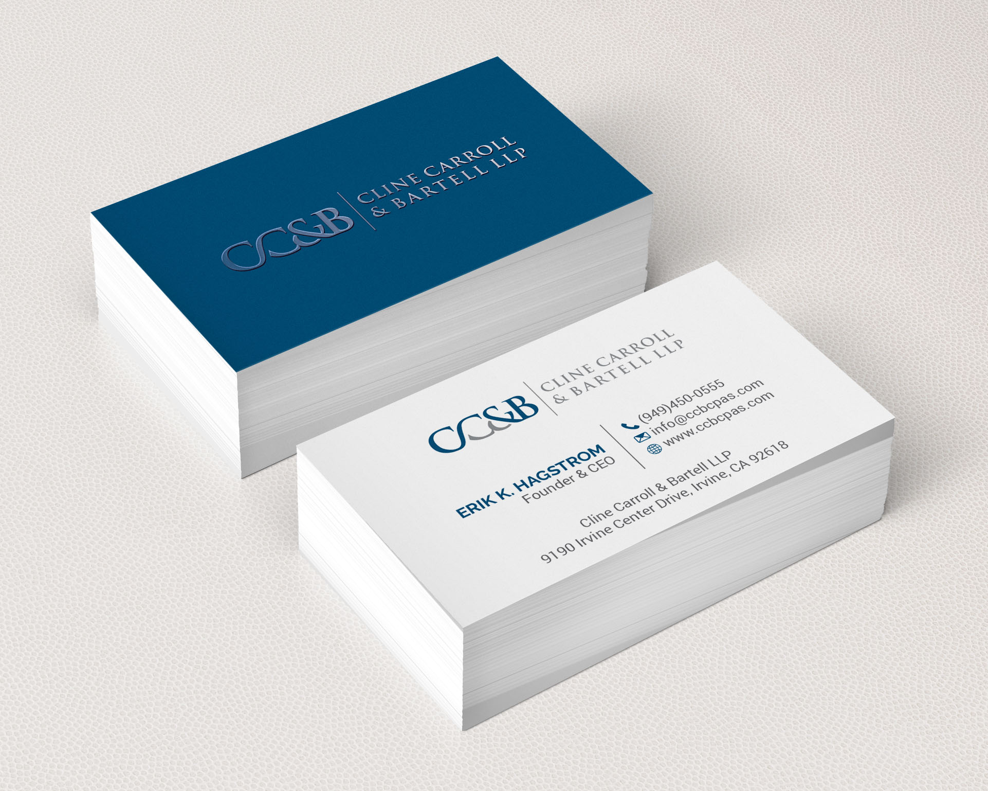 Business Card Design by R.design for Cline Carroll & Bartell LLP | Design #31102628
